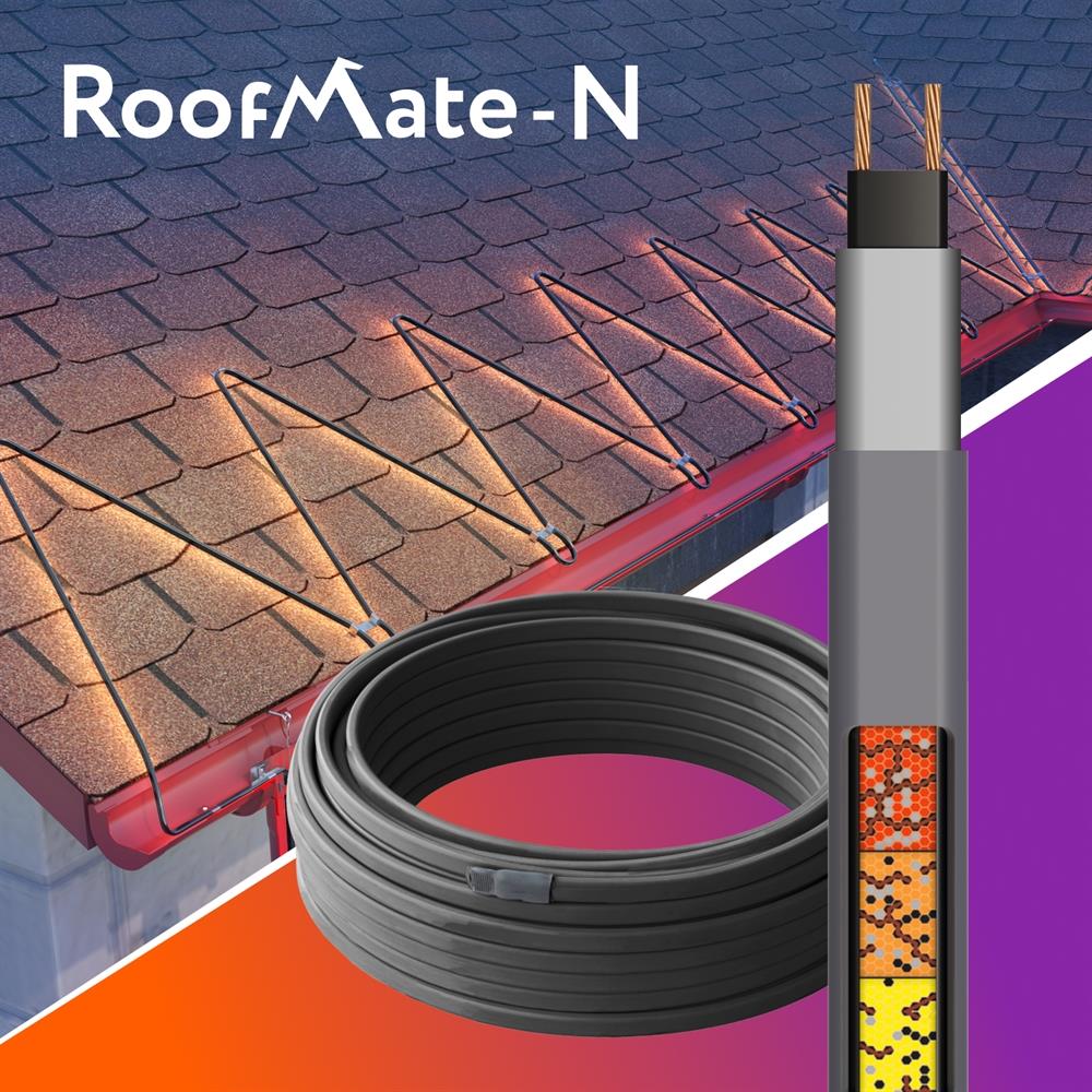 Кабель нагревательный саморегулирующийся 12 RoofMate2-N, 12 Вт/м 1 м.