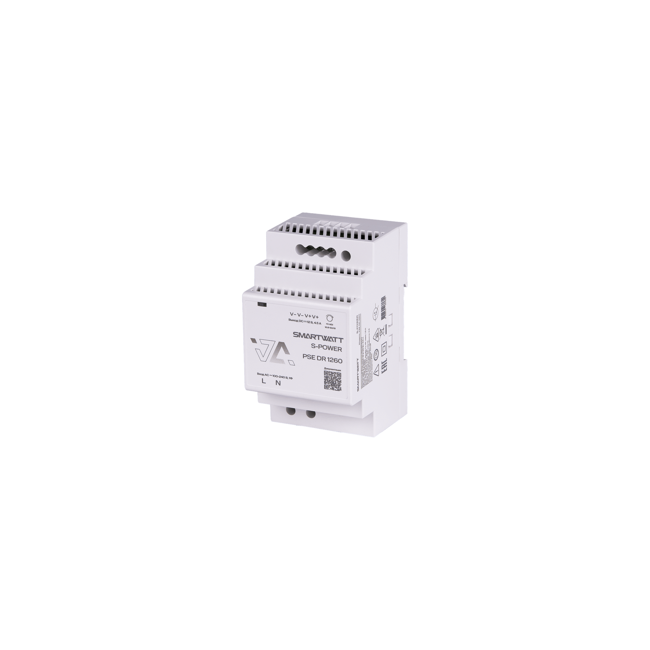 Импульсный блок питания SMARTWATT PSE DR 1260 S-POWER, 12 В, 60 Вт, 4,5 А купить по цене 1590 руб..  Самые дешёвые цены на DR
