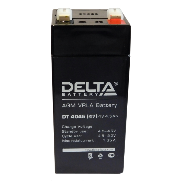 DT 4045 (47*47*101/105) Delta Аккумуляторная батарея купить по цене 645 руб..  Самые дешёвые цены на Стационарные
