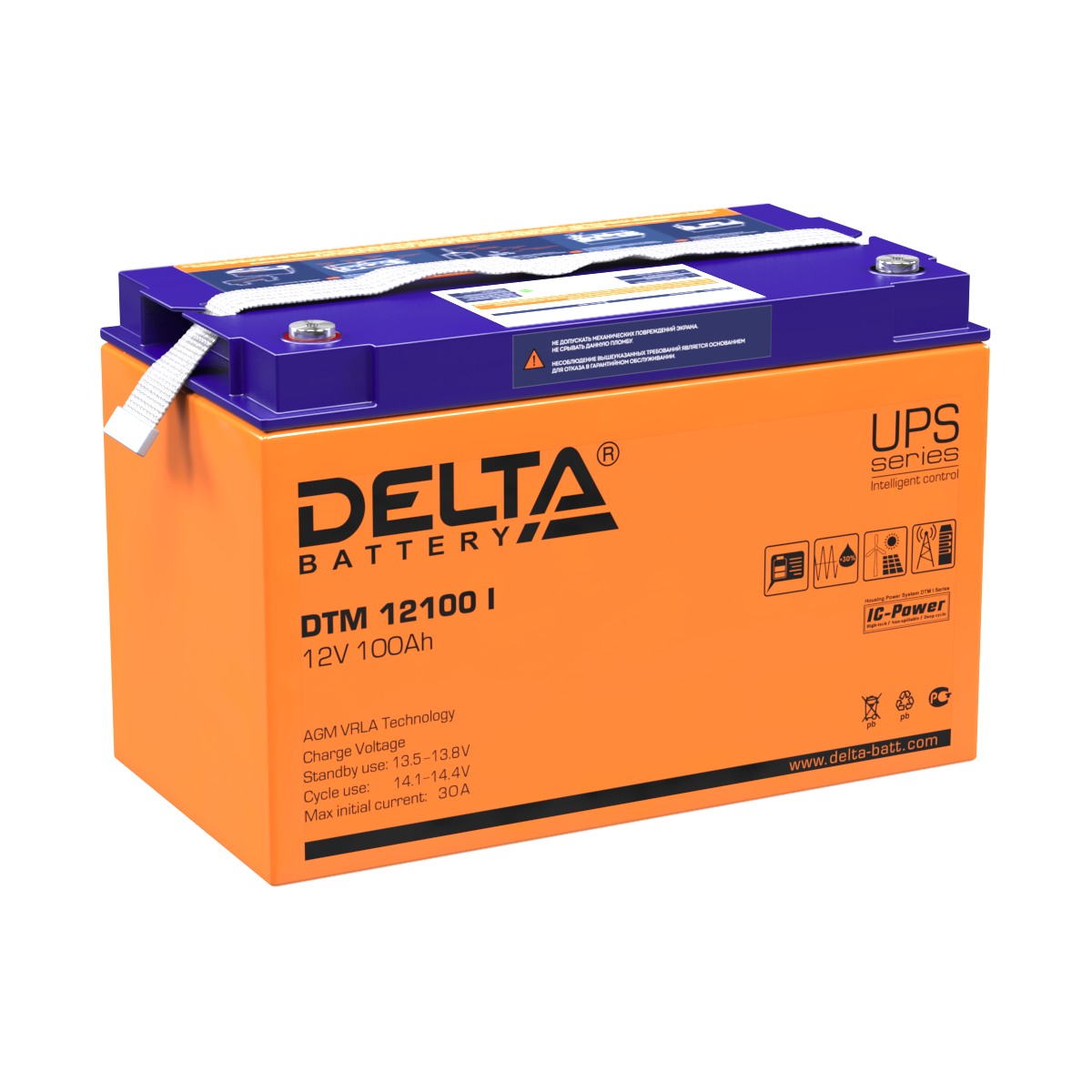 Аккумулятор Delta DTM 12100 I купить по цене 23307 руб..  Самые дешёвые цены на Аккумуляторы