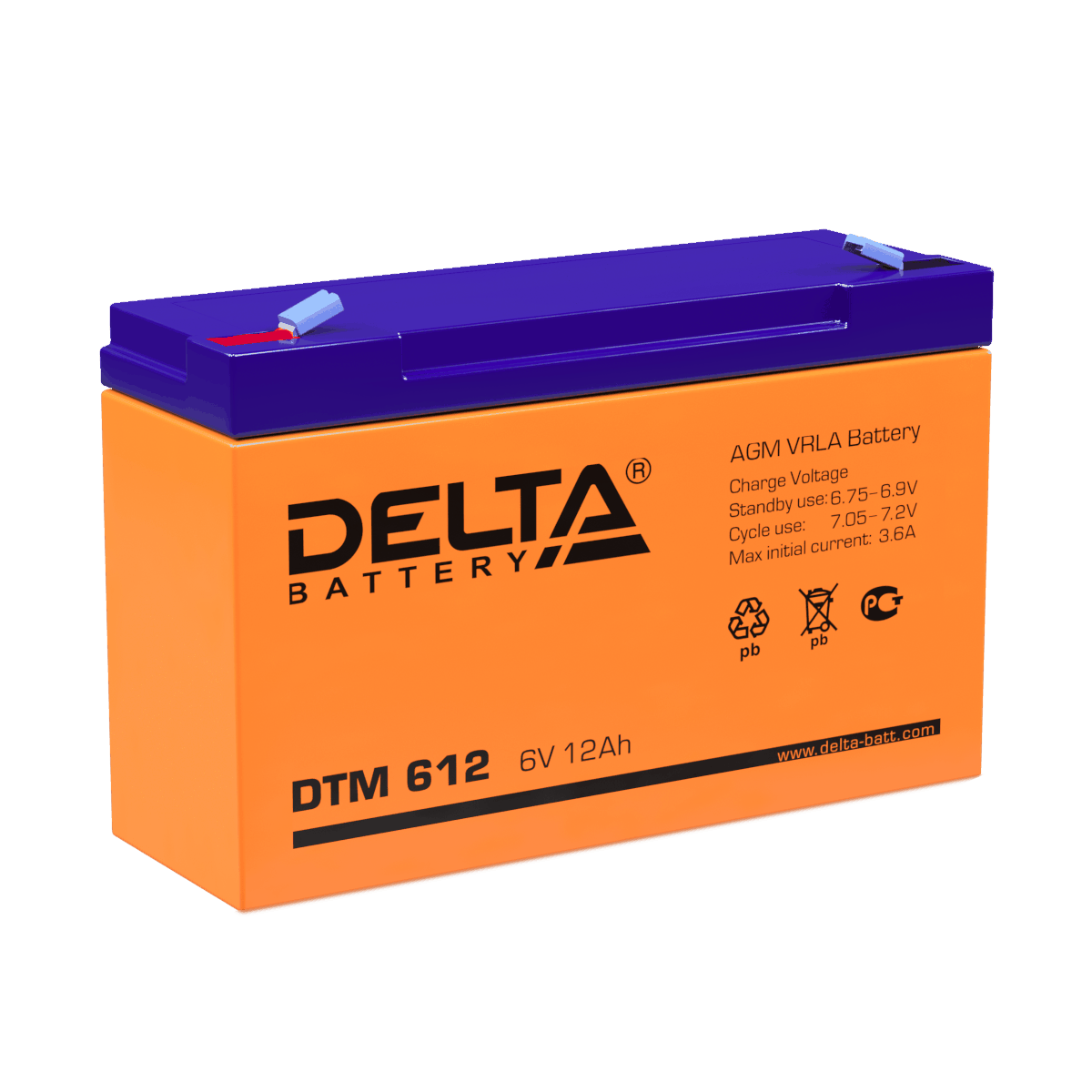 DTM 612 Delta Аккумуляторная батарея купить по цене 1852 руб..  Самые дешёвые цены на Стационарные