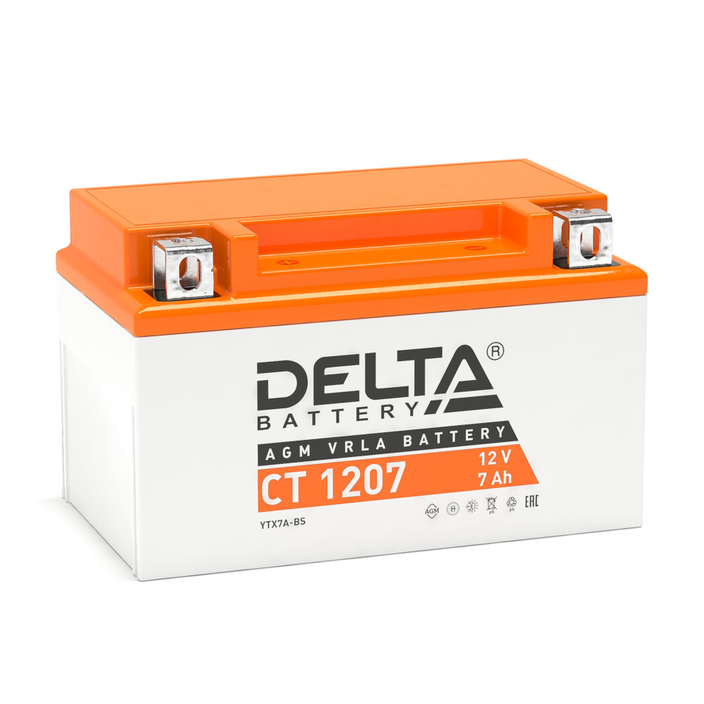 CT 1207 Delta Аккумуляторная батарея купить по цене 2313 руб..  Самые дешёвые цены на Для мототехники