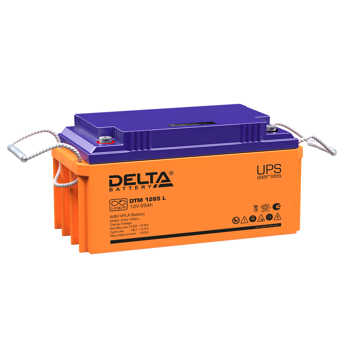 DTM 1265 L Delta Аккумуляторная батарея купить по цене 22471 руб..  Самые дешёвые цены на Стационарные