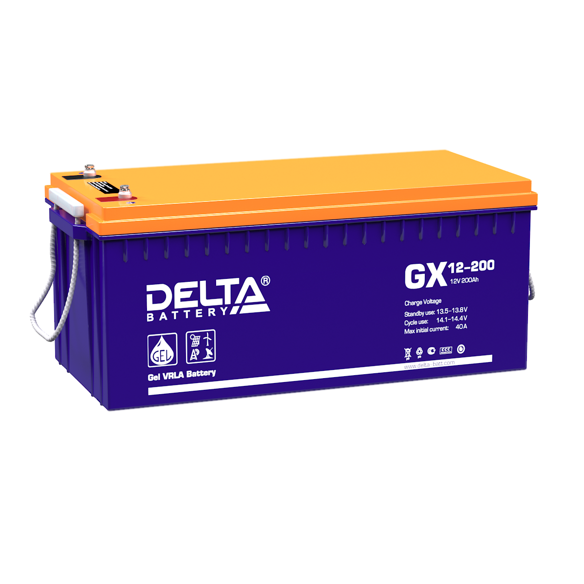 GX 12-200 Delta Аккумуляторная батарея купить по цене 68740 руб..  Самые дешёвые цены на Стационарные