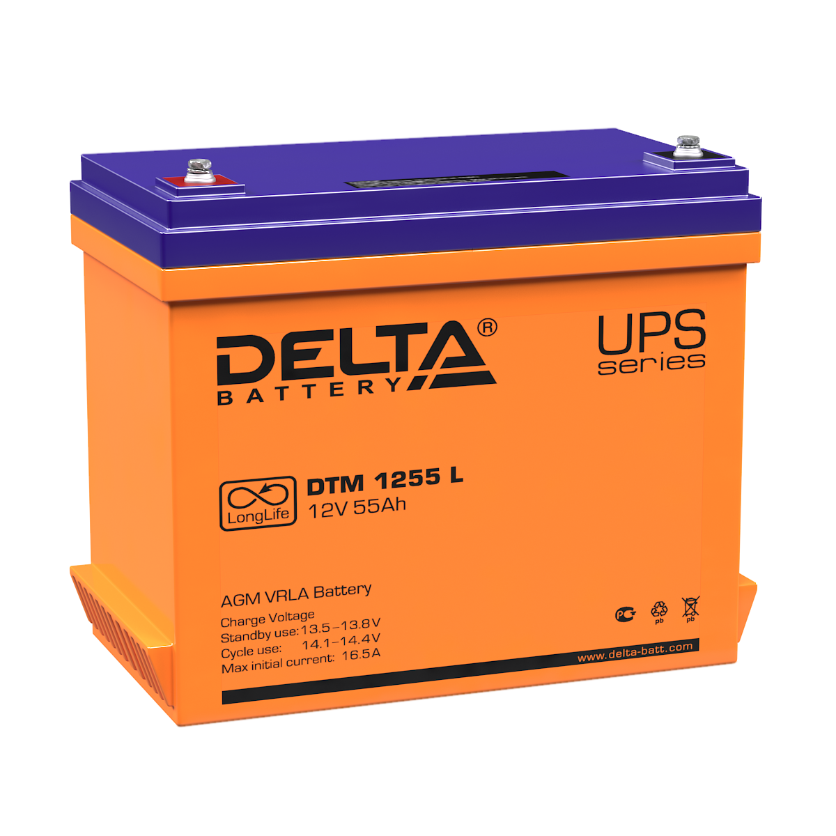 DTM 1255 L Delta Аккумуляторная батарея купить по цене 16630 руб..  Самые дешёвые цены на Стационарные