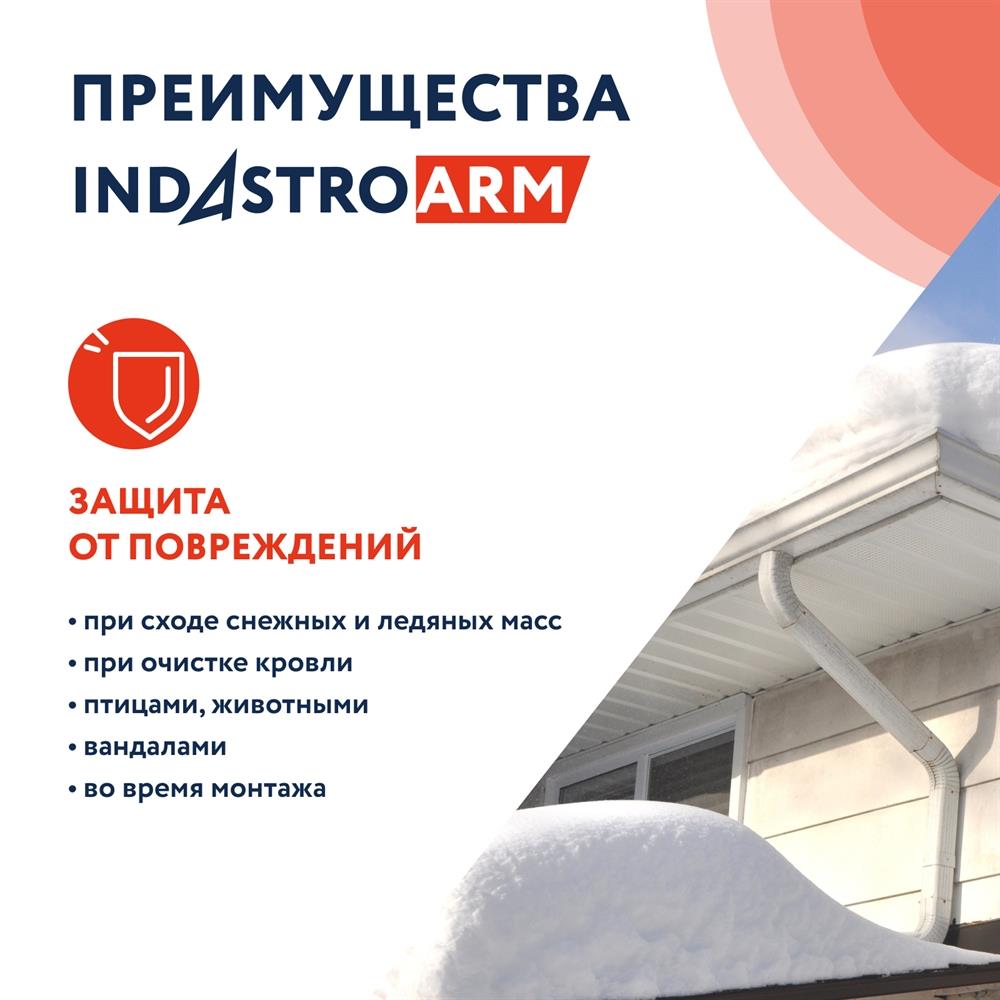 Греющий саморегулирующийся кабель в броне 33 IndAstro ARM 2-PAT-S 1 м.