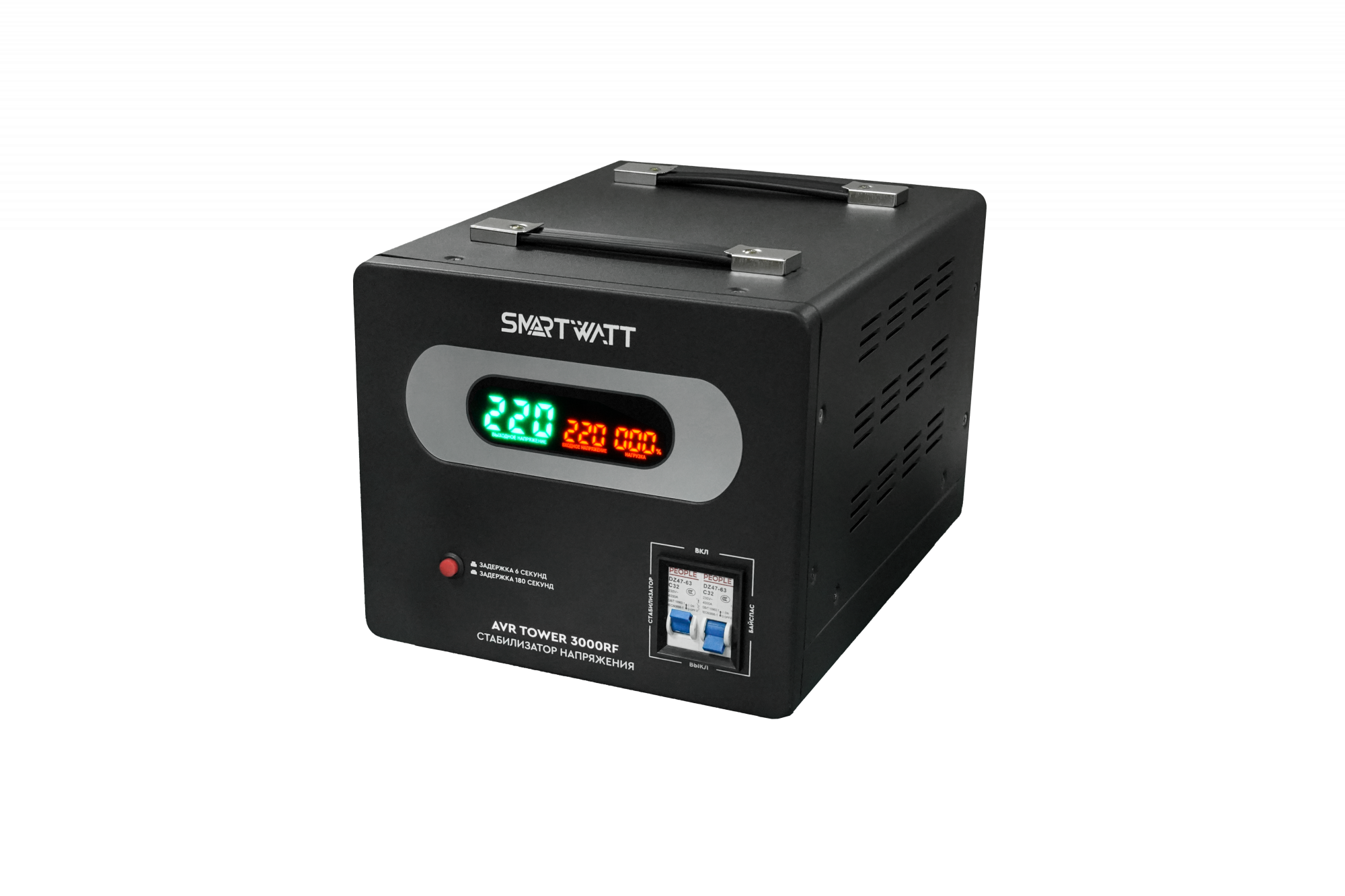 Напольный стабилизатор напряжения SMARTWATT AVR TOWER 3000RF купить по цене 7940 руб..  Самые дешёвые цены на AVR TOWER