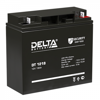 Аккумулятор Delta DT 1218 купить по цене 4324 руб..  Самые дешёвые цены на Аккумуляторы