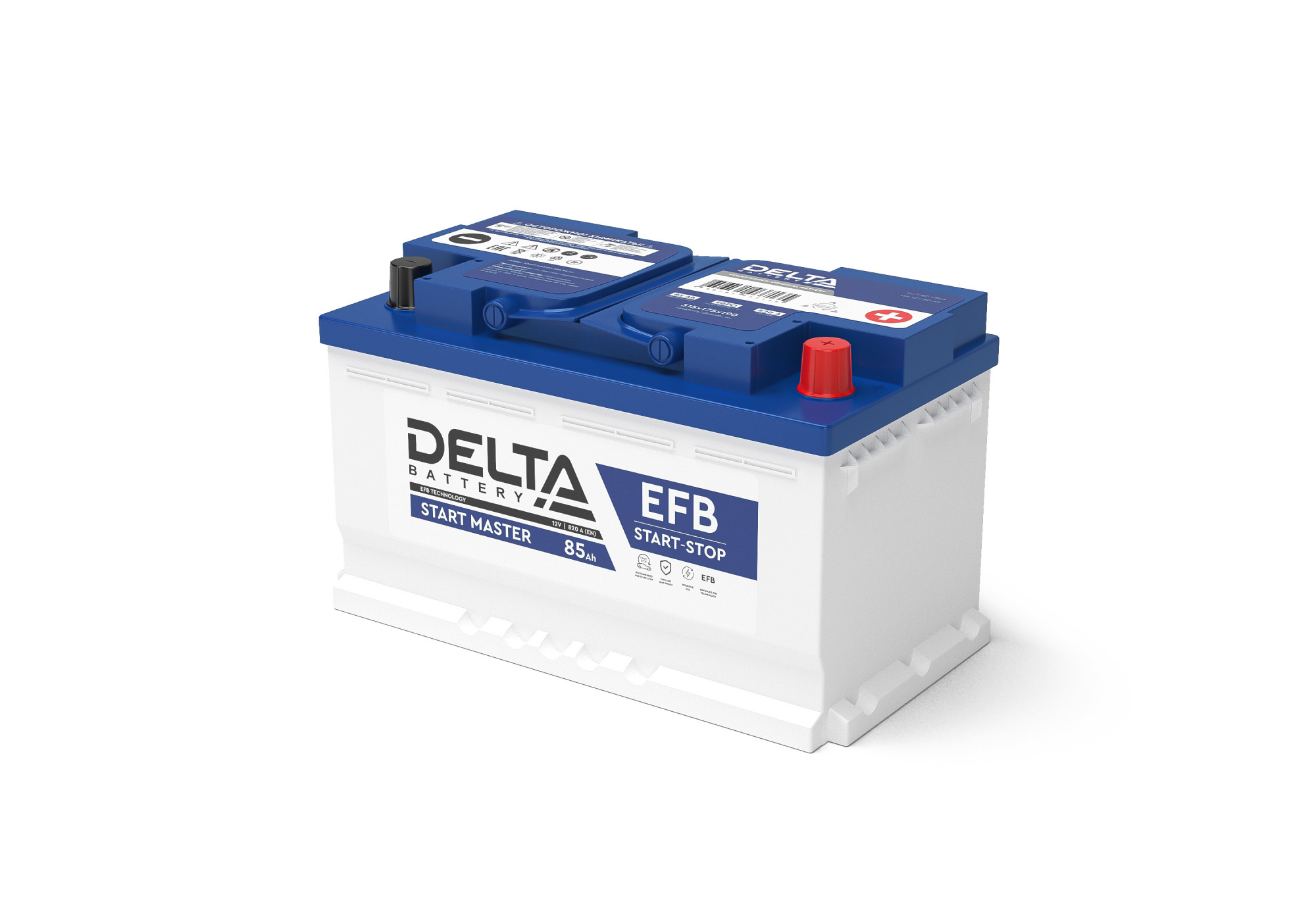 DELTA START MASTER 85 Ah EFB стартерная аккумуляторная батарея купить по цене 12677 руб..  Самые дешёвые цены на Для Автомобилей
